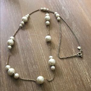 Jcrew long pearl necklace